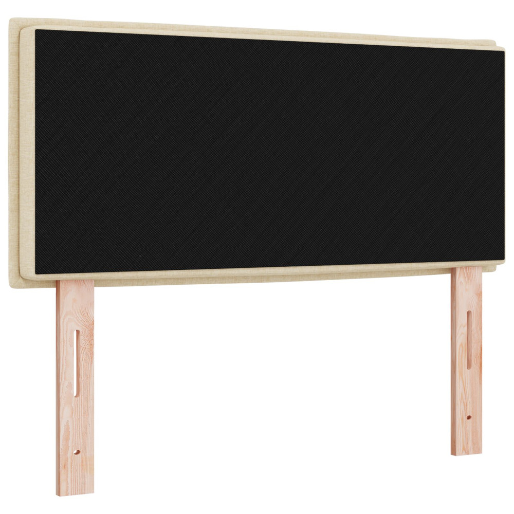 Produktbild för Huvudgavel Kräm 100 cm tyg