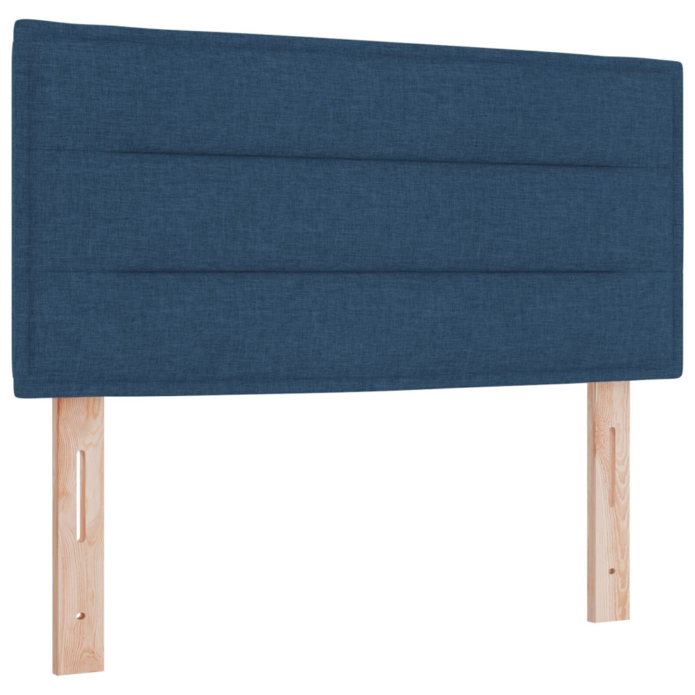 Produktbild för Huvudgavel Blå 100 cm tyg