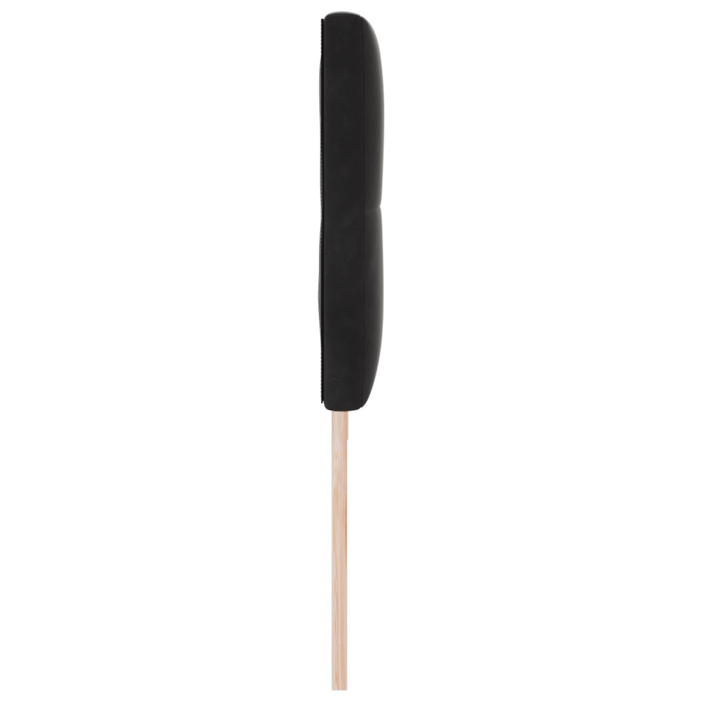 Produktbild för Huvudgavel Svart 200 cm Sammet