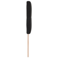Produktbild för Huvudgavel Svart 200 cm Sammet