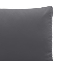 Produktbild för Trädgårdsoffa med kudde Antracit 200,5 x 70 x 85,5 cm Stål
