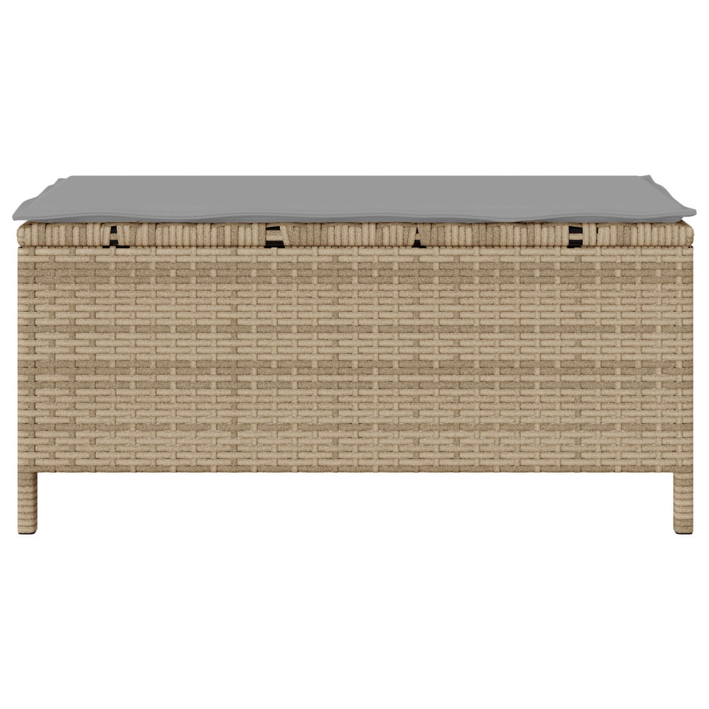 Produktbild för Trädgårdsmöbelset Beige konstrotting