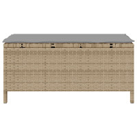 Produktbild för Trädgårdsmöbelset Beige konstrotting