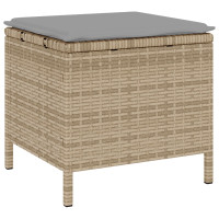 Produktbild för Trädgårdsmöbelset Beige konstrotting