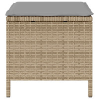 Produktbild för Trädgårdsmöbelset Beige konstrotting