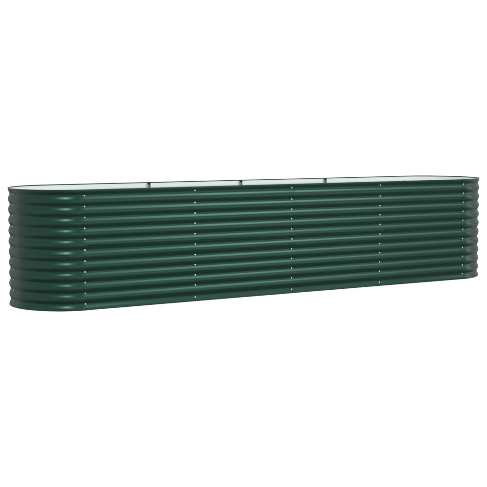 Produktbild för Höjd bädd Grön 400 x 80 x 81 cm Stål