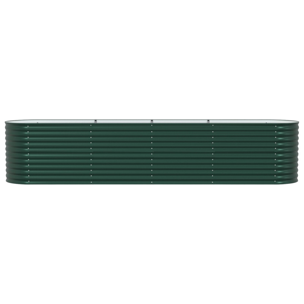 Produktbild för Höjd bädd Grön 400 x 80 x 81 cm Stål