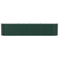 Produktbild för Höjd bädd Grön 400 x 80 x 81 cm Stål