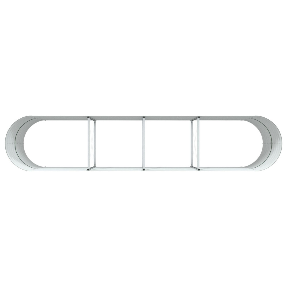 Produktbild för Höjd bädd Grön 400 x 80 x 81 cm Stål