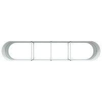 Produktbild för Höjd bädd Grön 400 x 80 x 81 cm Stål