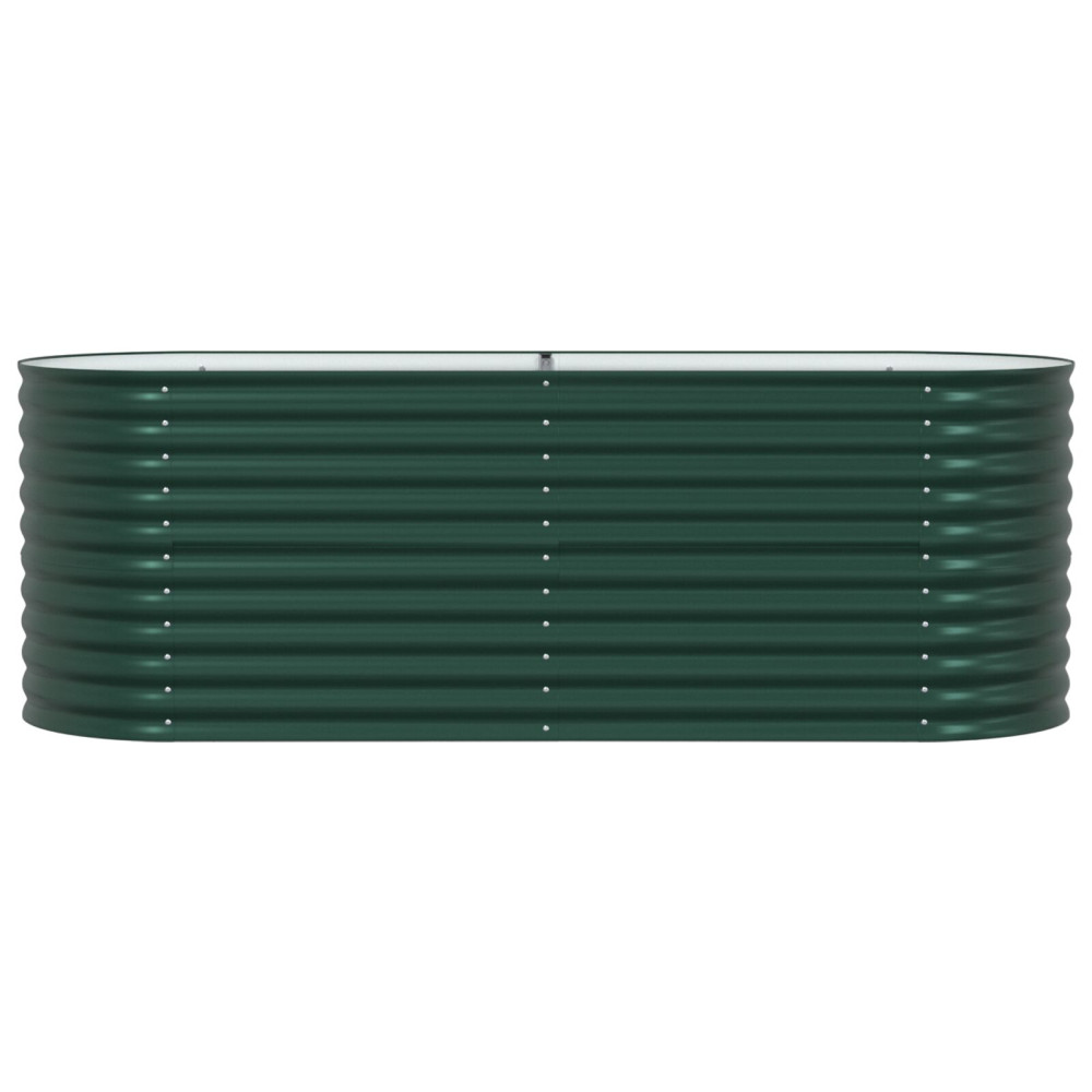 Produktbild för Höjd bädd Grön 240 x 80 x 81 cm Stål