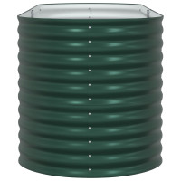 Produktbild för Höjd bädd Grön 240 x 80 x 81 cm Stål