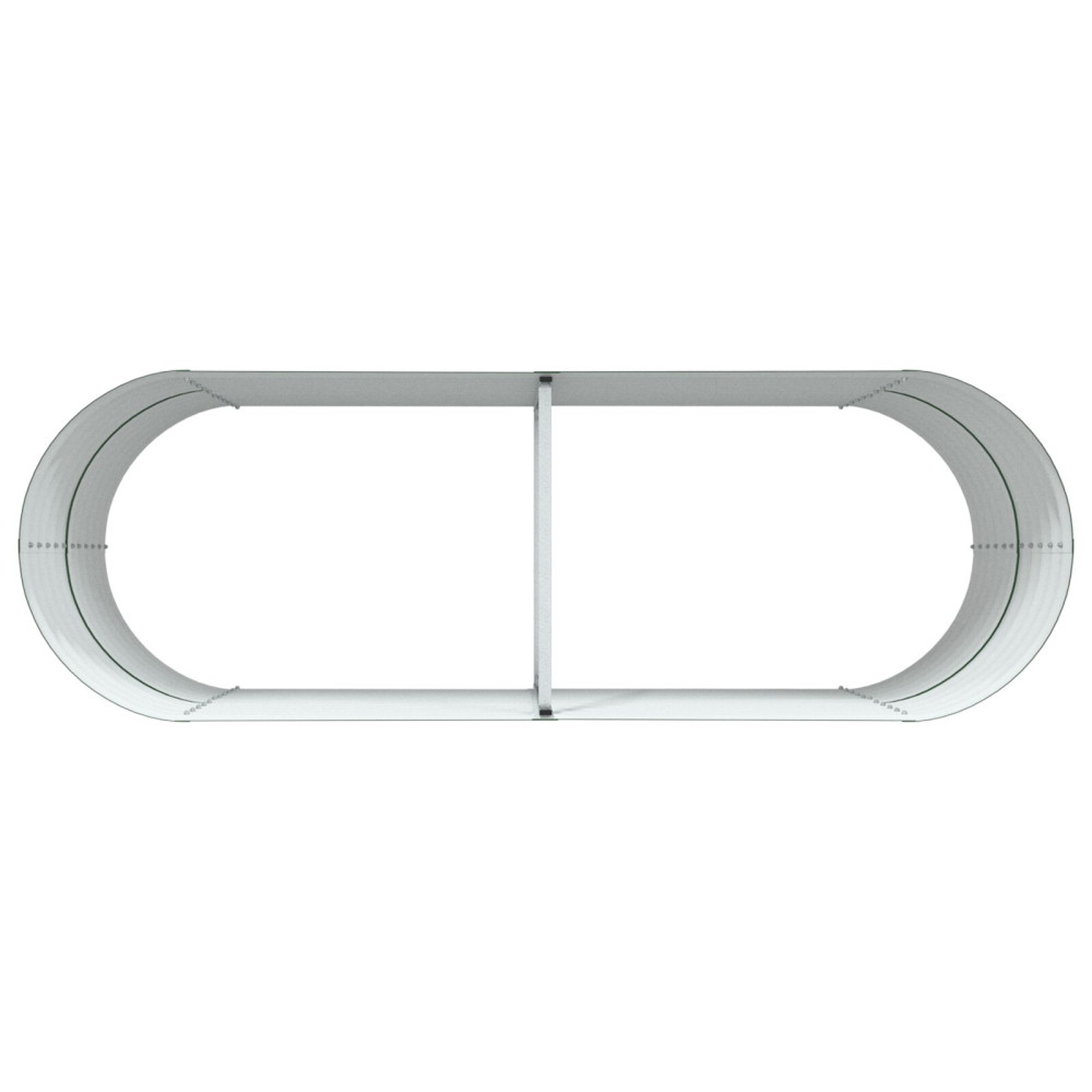 Produktbild för Höjd bädd Grön 240 x 80 x 81 cm Stål