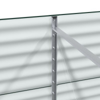 Produktbild för Höjd bädd Grön 240 x 80 x 81 cm Stål