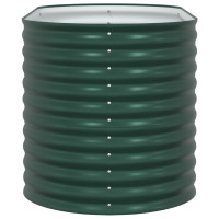 Produktbild för Höjd bädd Grön 160 x 80 x 81 cm Stål