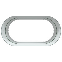 Produktbild för Höjd bädd Grön 160 x 80 x 81 cm Stål