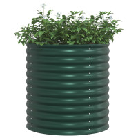 Produktbild för Höjd bädd Grön 80 x 80 x 81 cm Stål