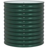 Produktbild för Höjd bädd Grön 80 x 80 x 81 cm Stål