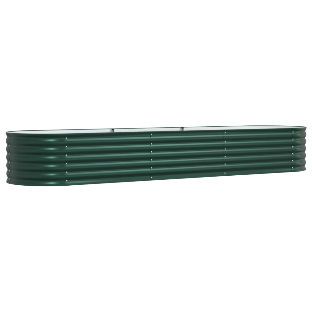 Produktbild för Höjd bädd Grön 320 x 80 x 44 cm Stål