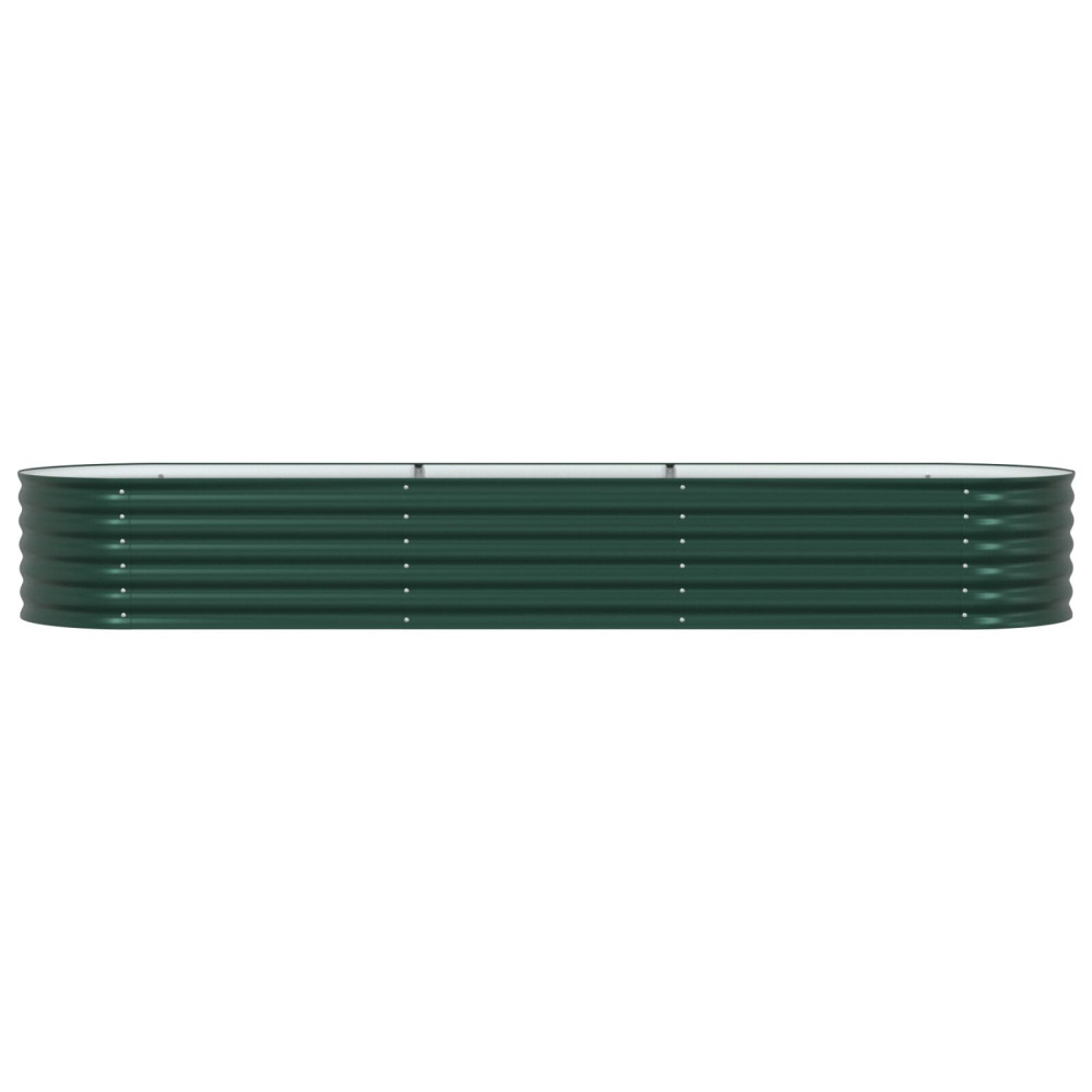 Produktbild för Höjd bädd Grön 320 x 80 x 44 cm Stål