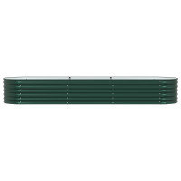 Produktbild för Höjd bädd Grön 320 x 80 x 44 cm Stål