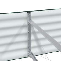 Produktbild för Höjd bädd Grön 320 x 80 x 44 cm Stål