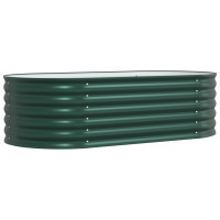 Produktbild för Höjd bädd Grön 160 x 80 x 44 cm Stål