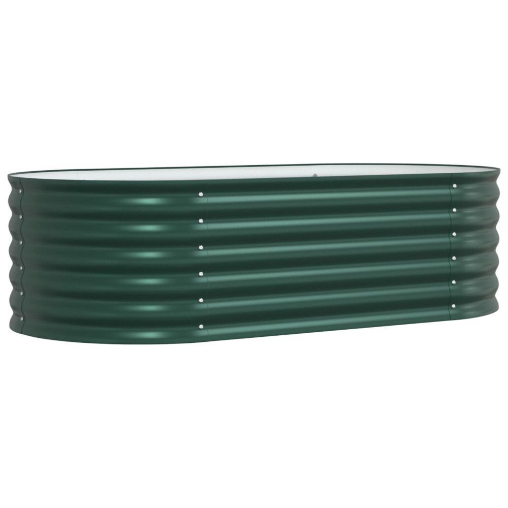 Produktbild för Höjd bädd Grön 160 x 80 x 44 cm Stål
