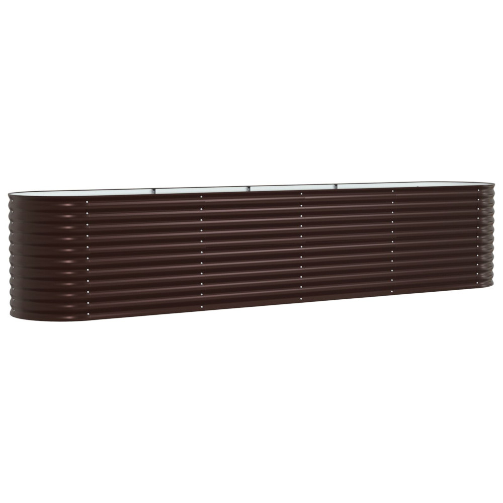 Produktbild för Höjd bädd Brun 400 x 80 x 81 cm Stål