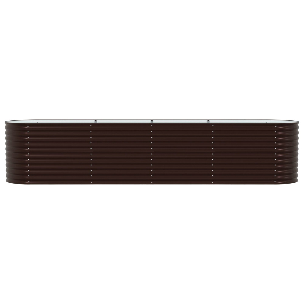 Produktbild för Höjd bädd Brun 400 x 80 x 81 cm Stål