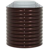 Produktbild för Höjd bädd Brun 400 x 80 x 81 cm Stål
