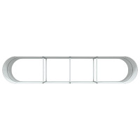 Produktbild för Höjd bädd Brun 400 x 80 x 81 cm Stål