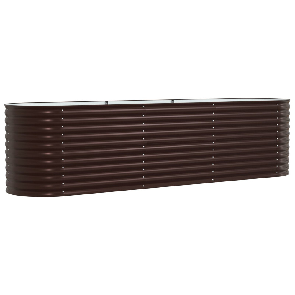 Produktbild för Höjd bädd Brun 320 x 80 x 81 cm Stål