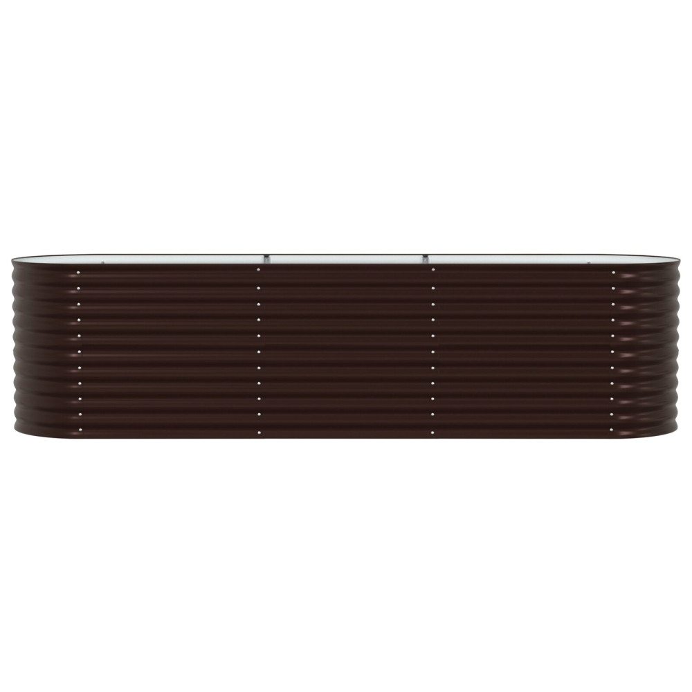 Produktbild för Höjd bädd Brun 320 x 80 x 81 cm Stål