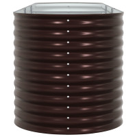 Produktbild för Höjd bädd Brun 320 x 80 x 81 cm Stål