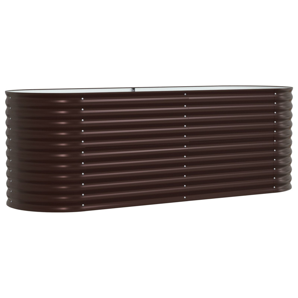 Produktbild för Höjd bädd Brun 240 x 80 x 81 cm Stål