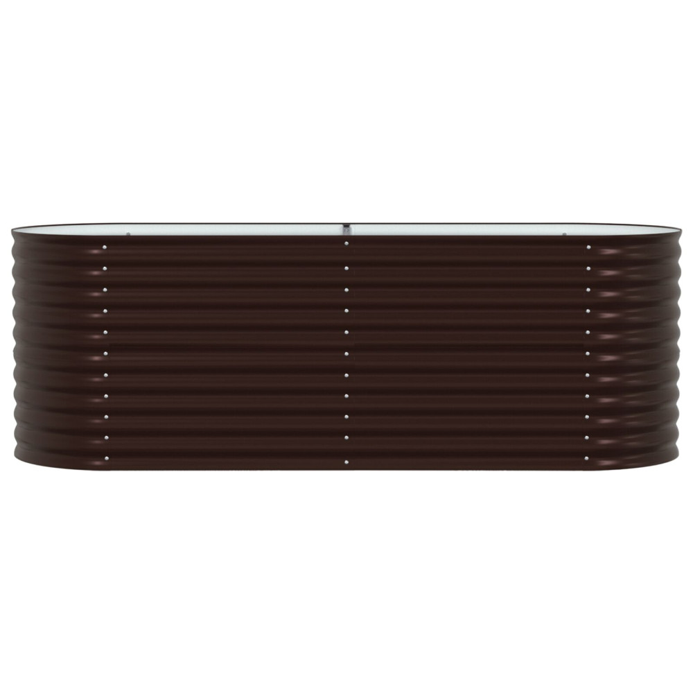 Produktbild för Höjd bädd Brun 240 x 80 x 81 cm Stål