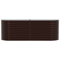 Produktbild för Höjd bädd Brun 240 x 80 x 81 cm Stål