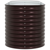 Produktbild för Höjd bädd Brun 240 x 80 x 81 cm Stål