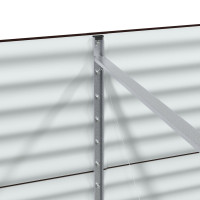 Produktbild för Höjd bädd Brun 240 x 80 x 81 cm Stål