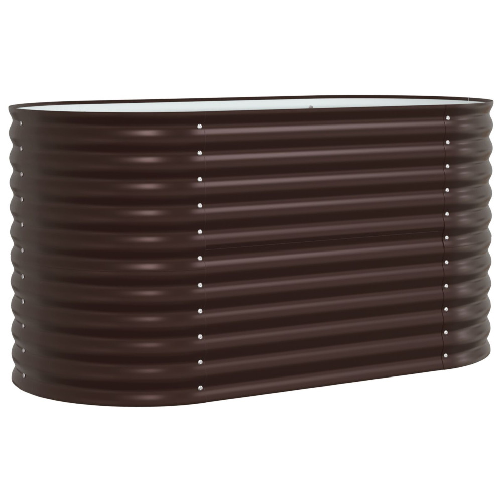 Produktbild för Höjd bädd Brun 160 x 80 x 81 cm Stål