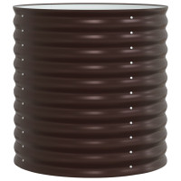 Produktbild för Höjd bädd Brun 80 x 80 x 81 cm Stål