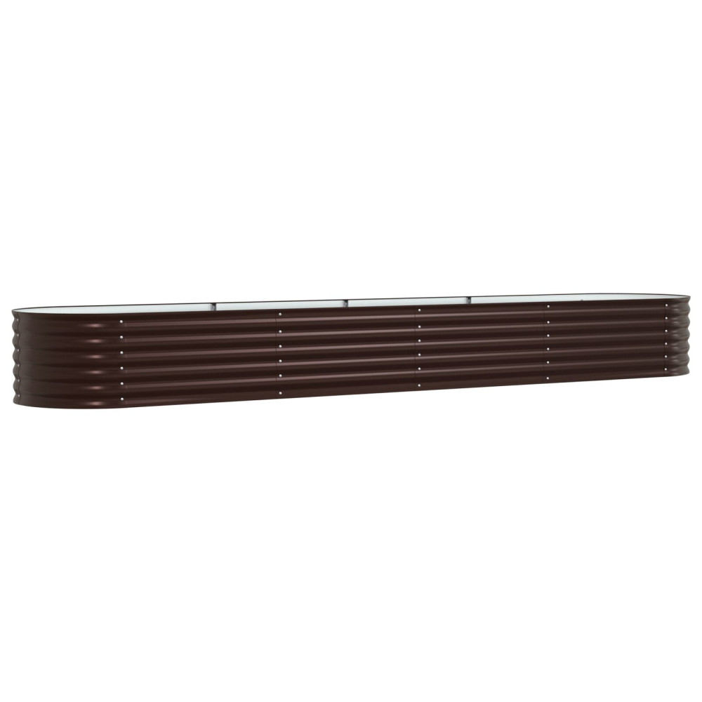 Produktbild för Höjd bädd Brun 400 x 80 x 44 cm Stål