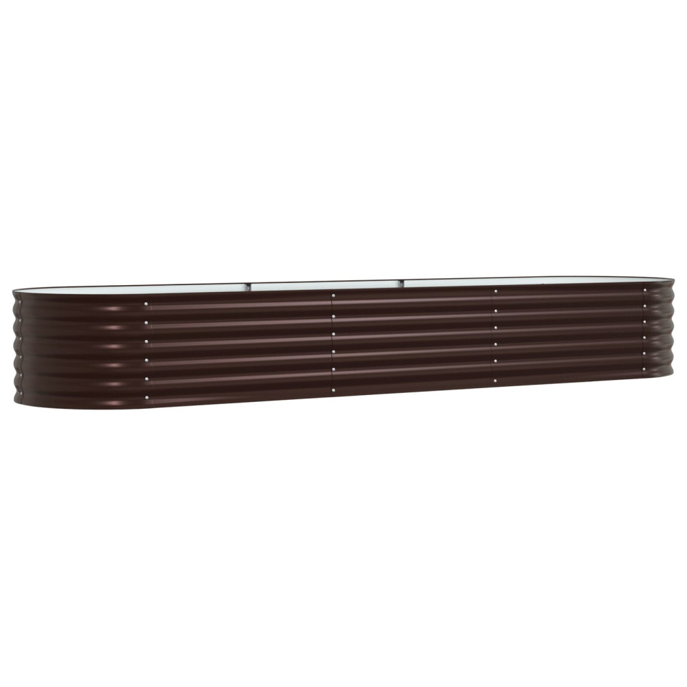 Produktbild för Höjd bädd Brun 320 x 80 x 44 cm Stål