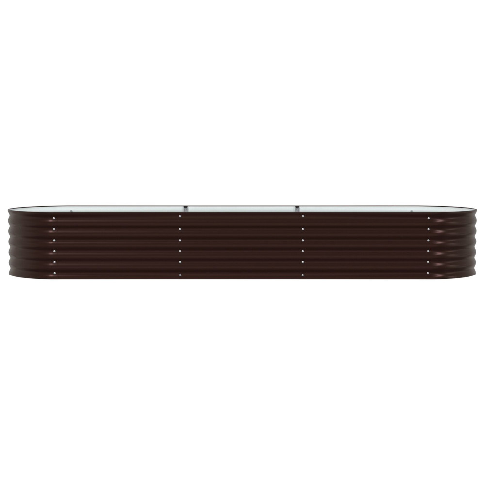 Produktbild för Höjd bädd Brun 320 x 80 x 44 cm Stål