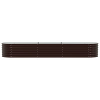 Produktbild för Höjd bädd Brun 320 x 80 x 44 cm Stål