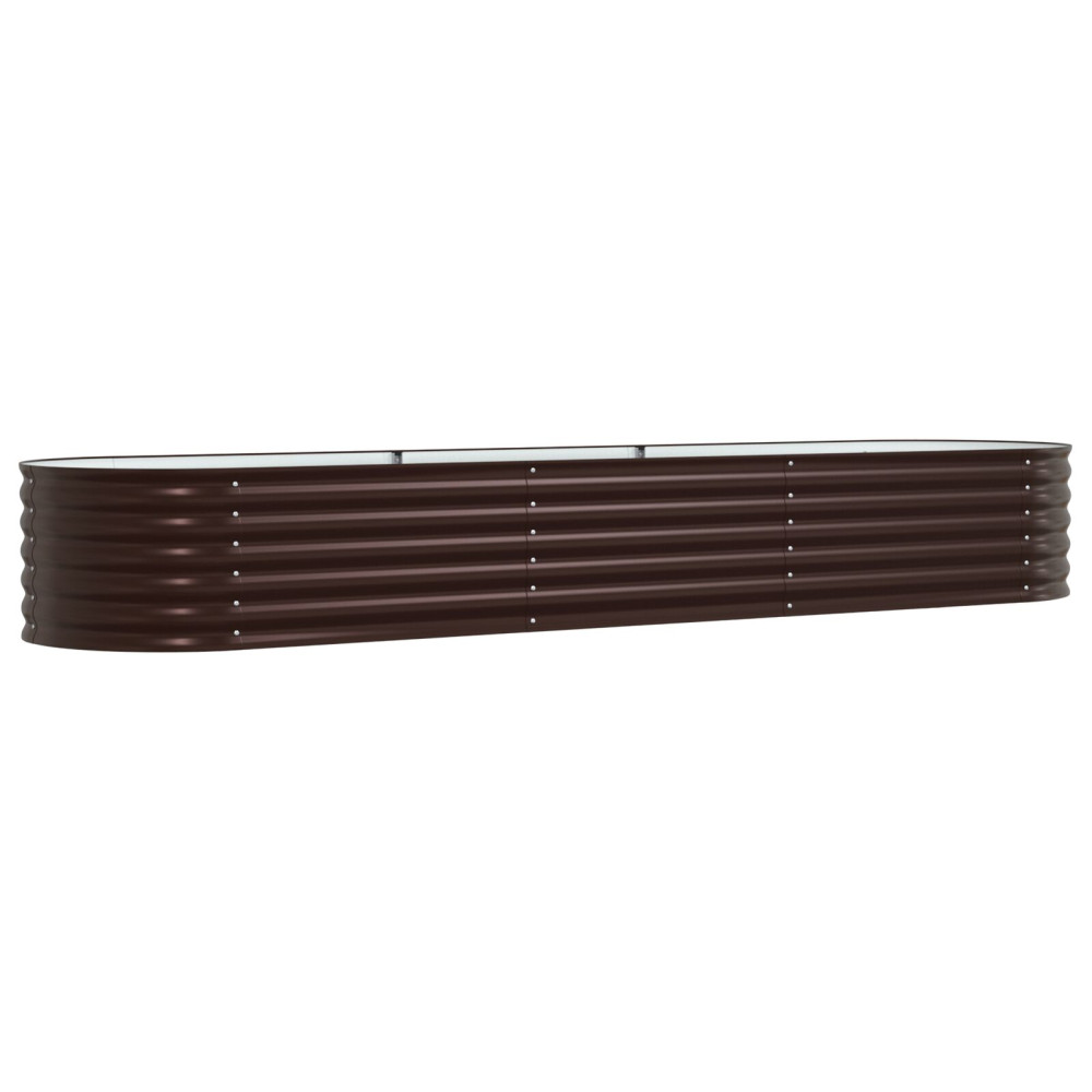 Produktbild för Höjd bädd Brun 320 x 80 x 44 cm Stål