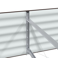 Produktbild för Höjd bädd Brun 320 x 80 x 44 cm Stål