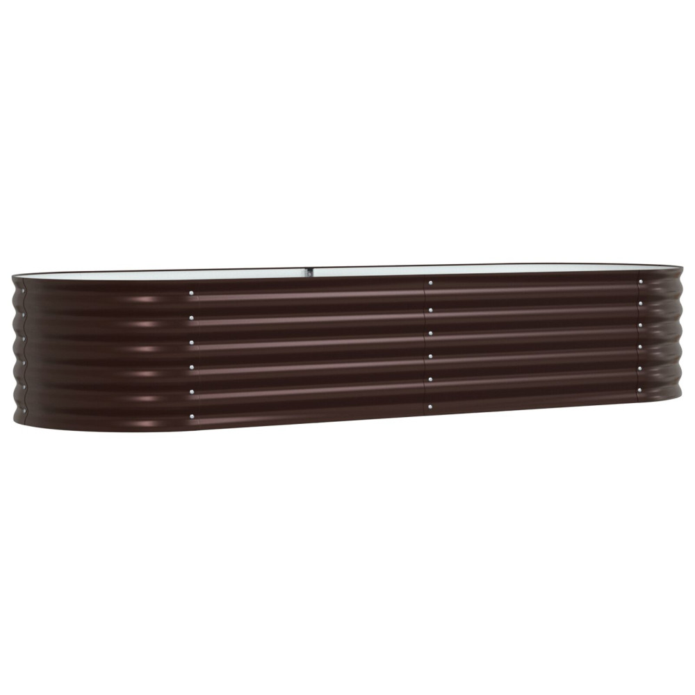 Produktbild för Höjd bädd Brun 240 x 80 x 44 cm Stål
