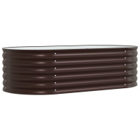 Produktbild för Höjd bädd Brun 160 x 80 x 44 cm Stål